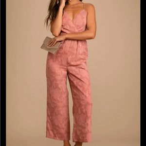 Lulus Floral Blush Jumpsuit - NWT